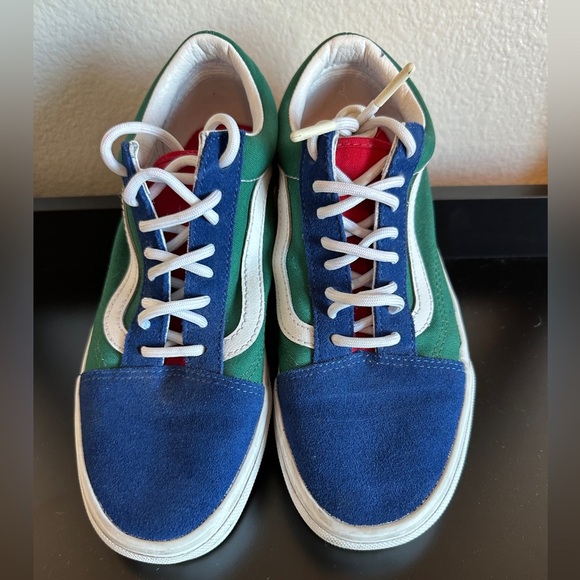Vans Old Skool Yacht Club women’s size 8.0 Multi Color Block Canvas & Suede - Picture 2 of 6
